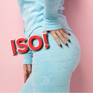 Light Blue Embossed Women's Jumpsuit